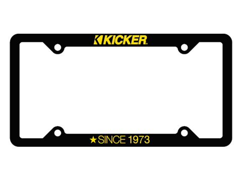 Kicker car tag frame