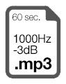 60 sec. 1000Hz -3dB MP3