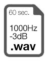 60 sec. 1000Hz -3dB WAV