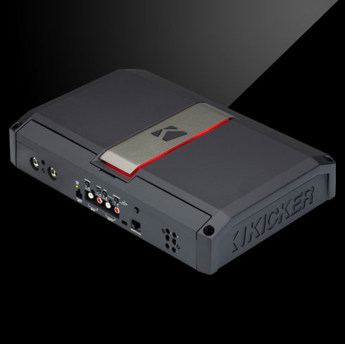 Angled view of the LX3000.1 amp.