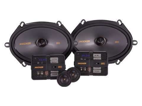 KS speakers with crossovers and tweeters.