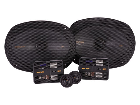 KS speakers with crossovers and tweeters.