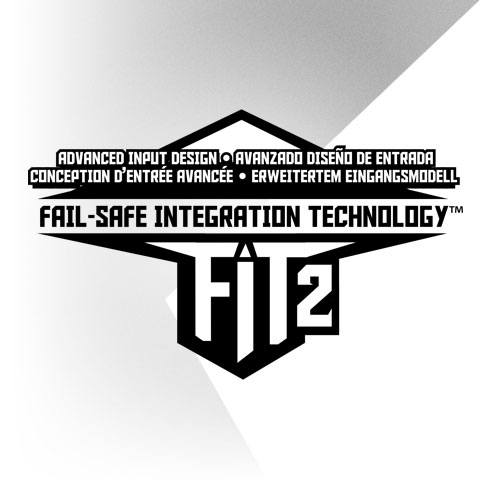FIT2 Fail-Safe Integration Technology logo with multilingual text for advanced input design.