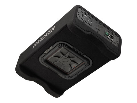 Single 10 inch powered down-firing enclosure