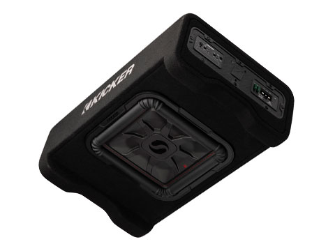 Single 12 inch powered down-firing enclosure