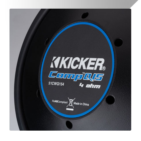 Close-up of the CompQ back plate.