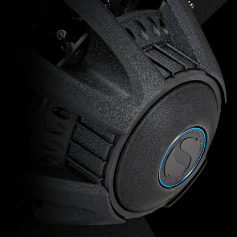 Close up view of back plate